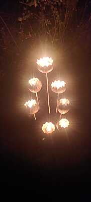 Garden Lamp Holder Set of 5